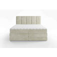 BOXSPRINGBETT 180/200 cm  in Creme  - Creme/Schwarz, Design, Kunststoff/Textil (180/200cm) - Esposa