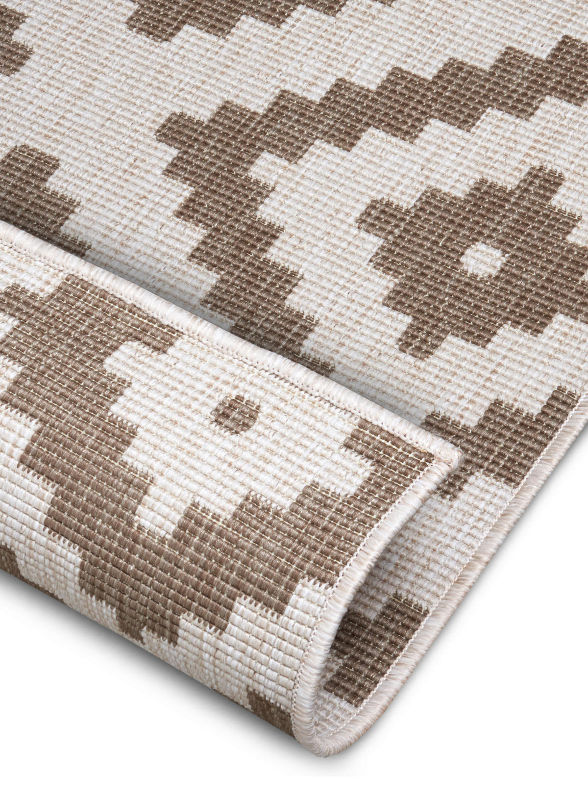 OUTDOORTEPPICH 80/250 cm Twin Cappuccino, Creme  - Creme/Cappuccino, Basics, Kunststoff (80/250cm) - Hanse Home