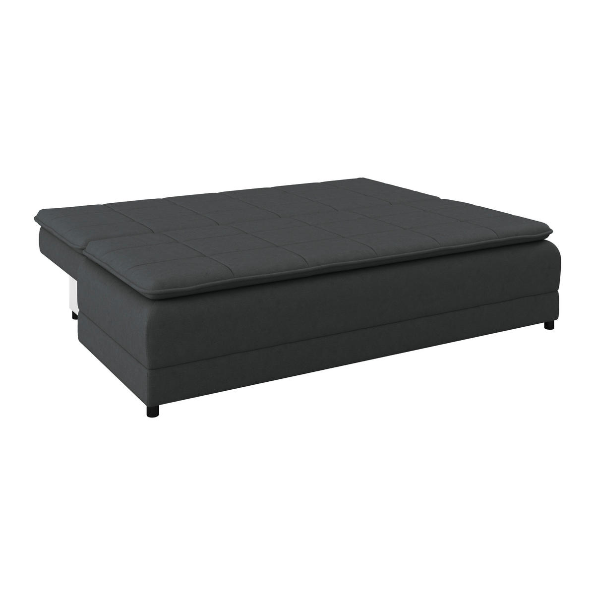 SCHLAFSOFA in Webstoff Graphitfarben  - Schwarz/Graphitfarben, Modern, Kunststoff/Textil (202/73-92/105cm) - MID.YOU