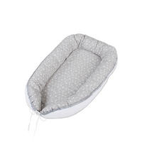 Kuschelnest Babybay  90/50/13 cm   - Hellgrau/Weiß, Basics, Textil (90/50/13cm) - Babybay