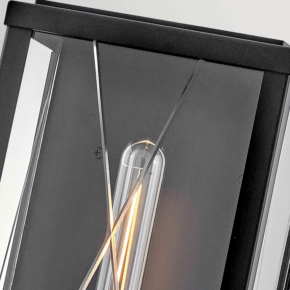 WANDLEUCHTE HINKLEY 55,9/19,1/14,7 cm  - Schwarz, Design, Glas/Metall (55,9/19,1/14,7cm) - Elstead Lighting