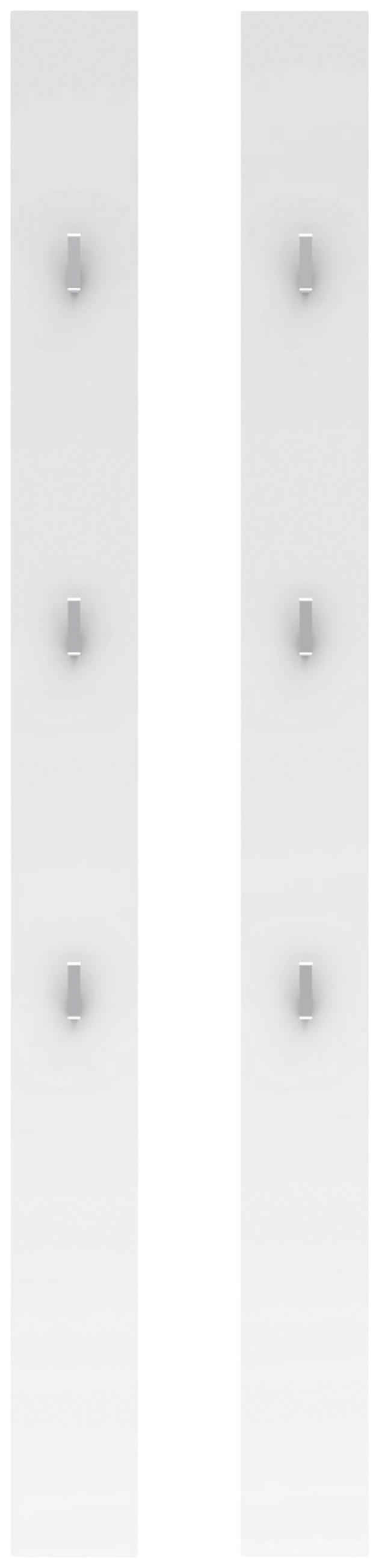 GARDEROBNI PANEL - bela, Moderno, leseni material (13/150/2cm) - Voleo