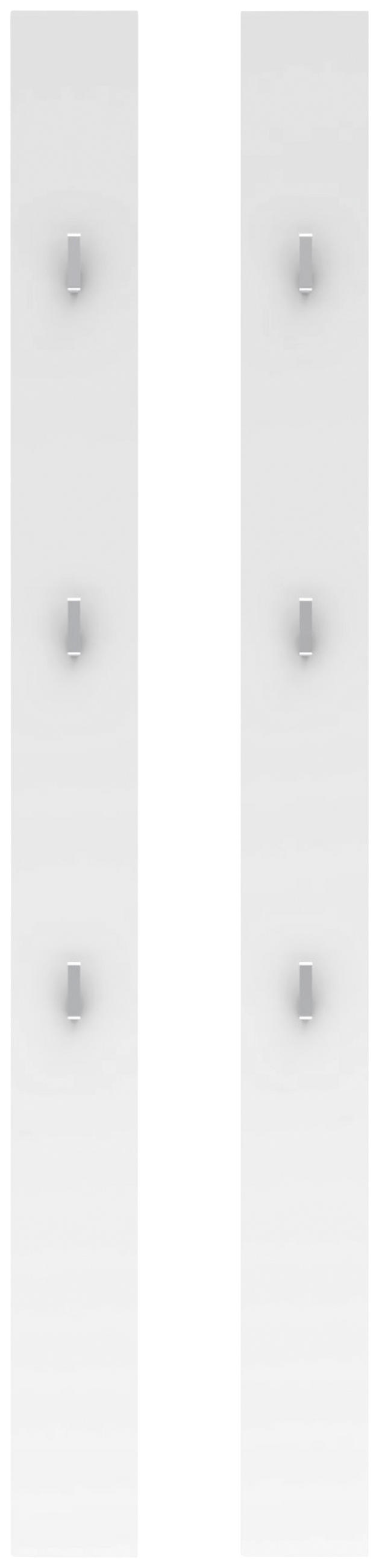 GARDEROBNI PANEL - bela, Moderno, leseni material (13/150/2cm) - Voleo