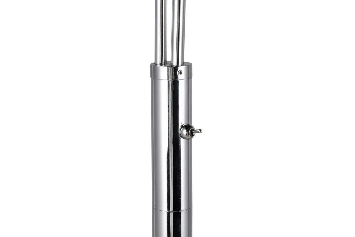 STEHLEUCHTE - Chromfarben/Weiss, Design, Glas/Metall (67/30/200cm) - Trio Leuchten