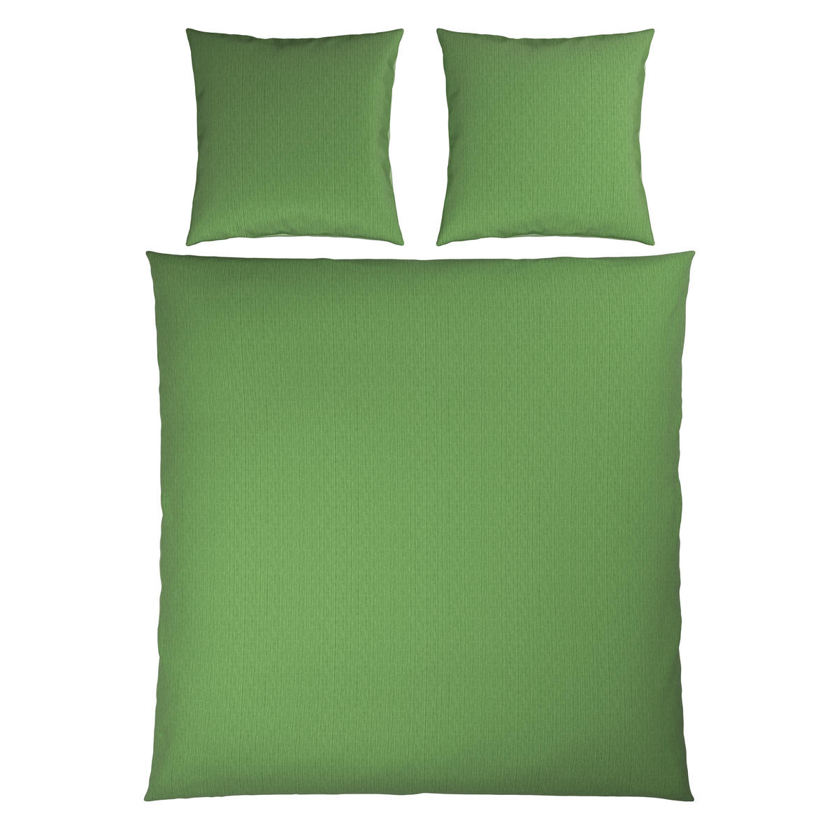 WENDEBETTWÄSCHE 3-teilig Satin 200/200 cm  - Hellgrün, Textil (200/200cm) - Bio:Vio