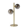 TISCHLEUCHTE Tycho 15/23.5/43 cm   - Messingfarben/Hellgrau, Basics, Glas/Metall (15/23.5/43cm) - Lucide