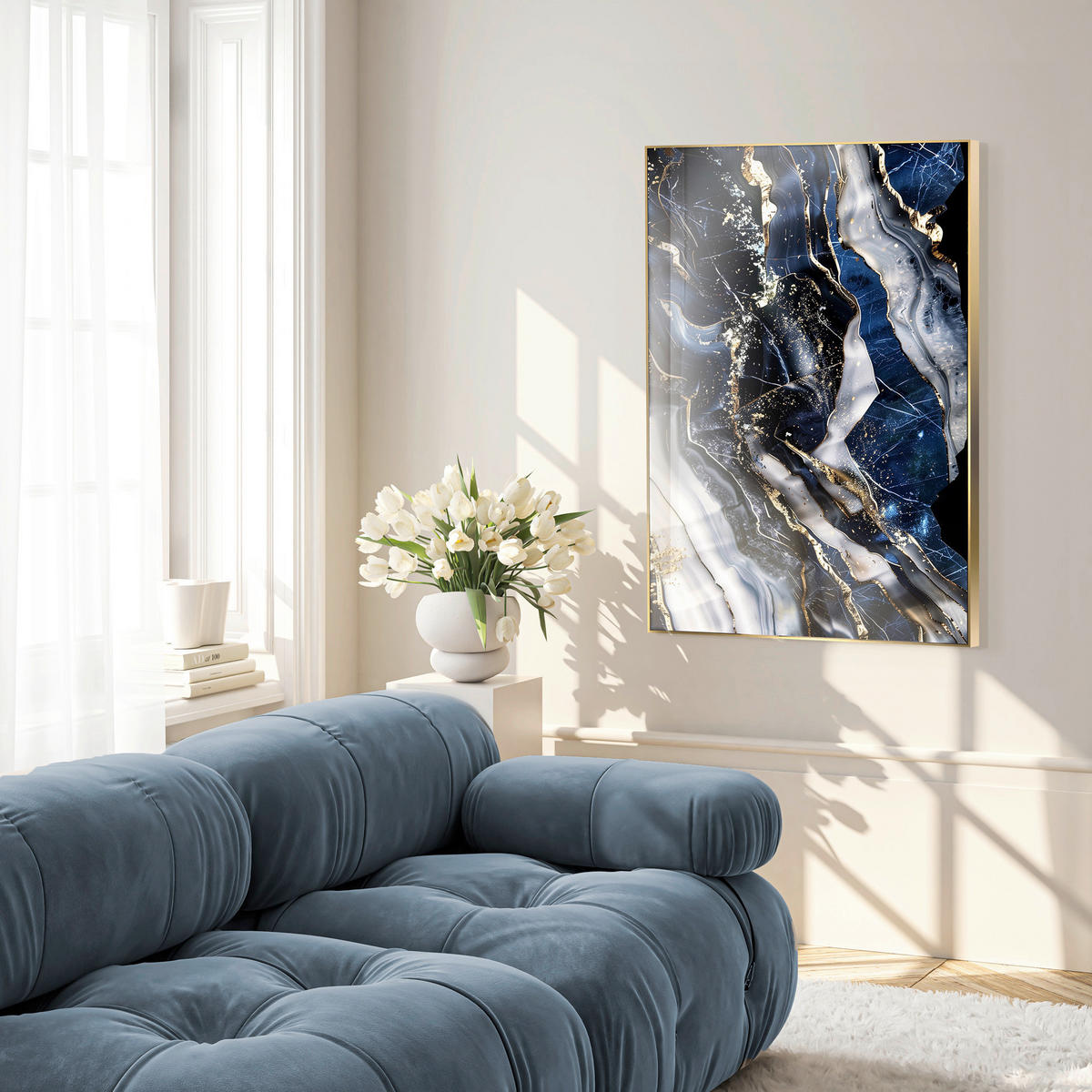 GLASBILD 80/120 cm  - Multicolor, Basics, Glas/Holz (80/120cm)