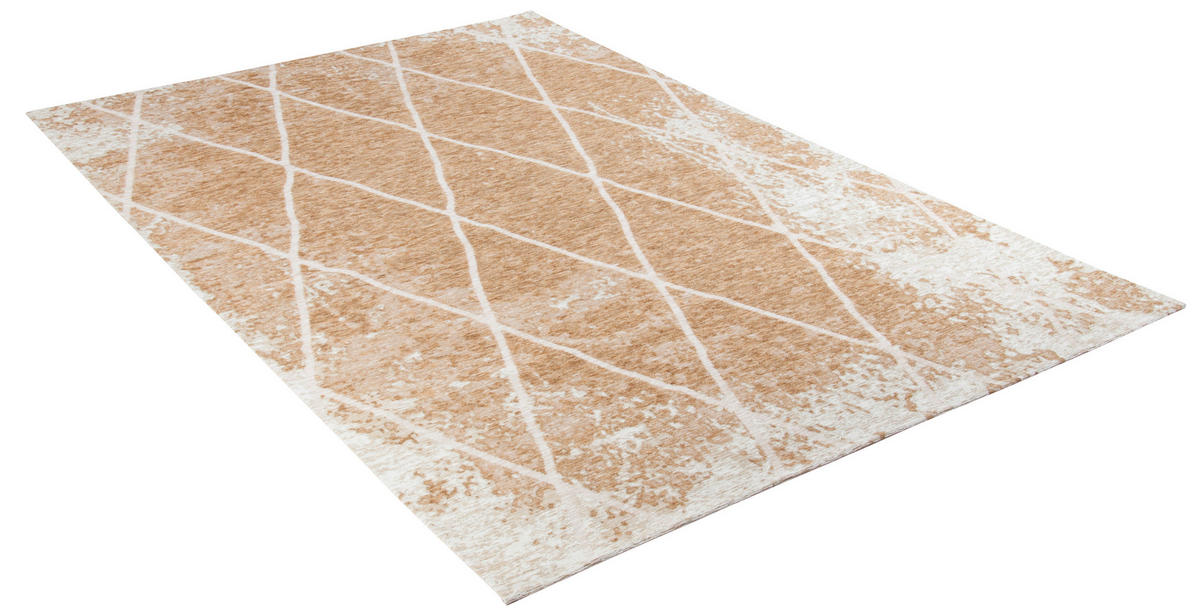 VINTAGE-TEPPICH 155/230 cm Fine Line Goldfarben  - Goldfarben, Design, Kunststoff/Textil (155/230cm) - Tom Tailor