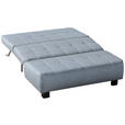 SCHLAFSOFA Juice in Webstoff Hellblau  - Schwarz/Hellblau, Design, Textil/Metall (145/92/102cm) - Novel