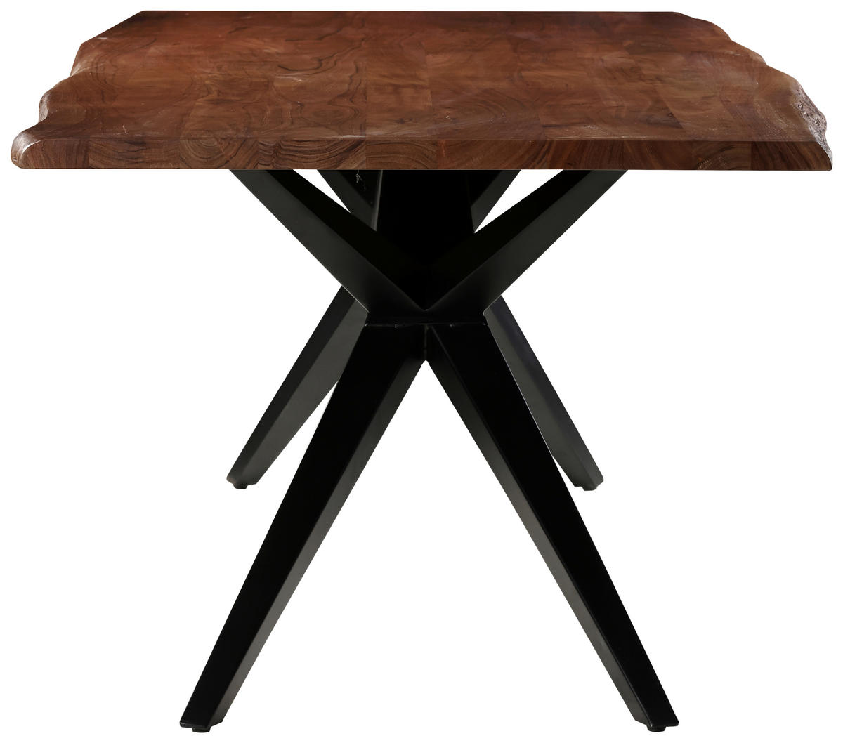 STOL ZA BLAGOVAONICU  crna, boje oraha  drvo, metal      - boje oraha/crna, Moderno, drvo/metal (180/90/76cm) - MID.YOU