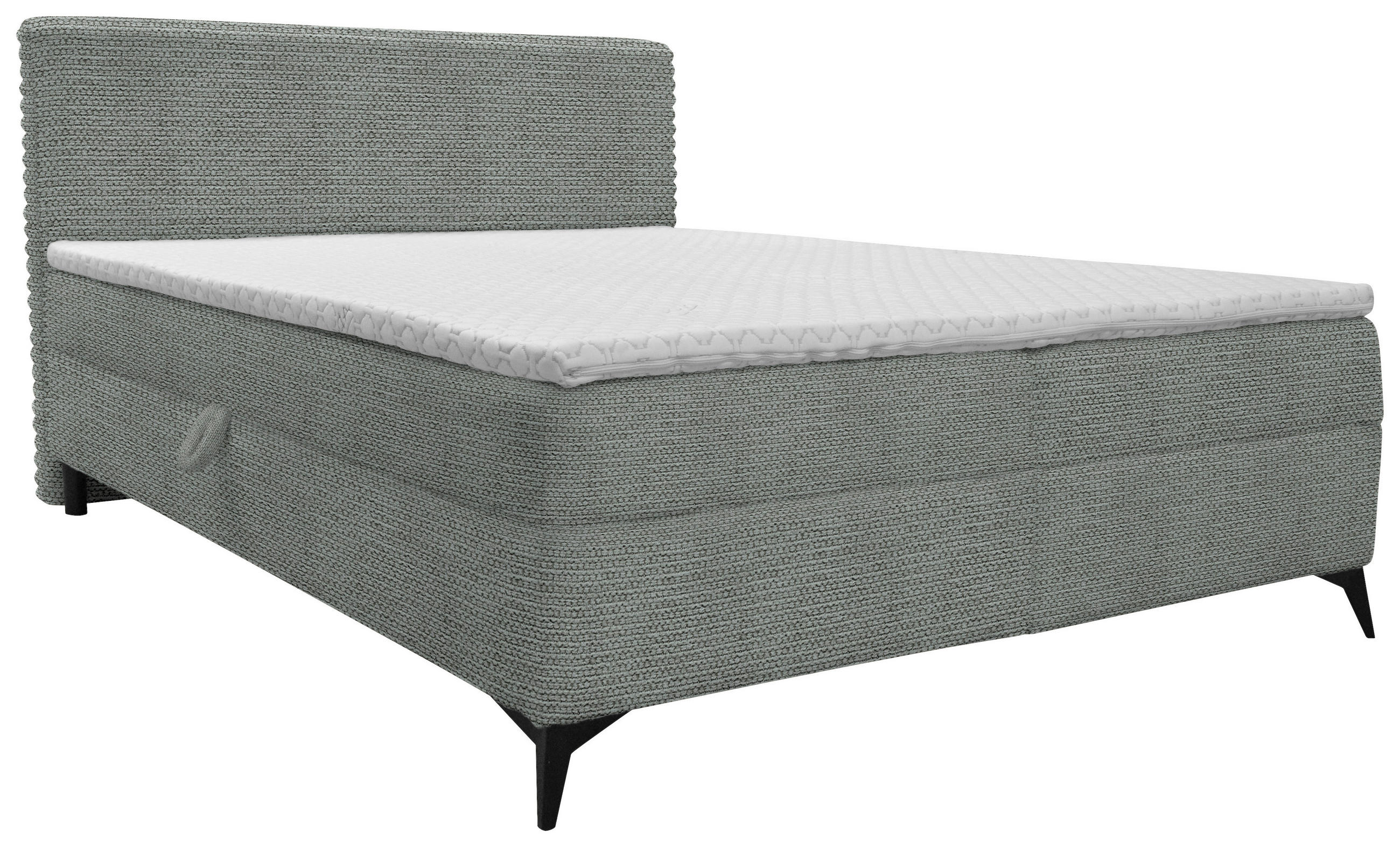 BOXBETT 160/200 cm  in Grau  - Schwarz/Grau, Design, Holz/Holzwerkstoff (160/200cm) - Xora