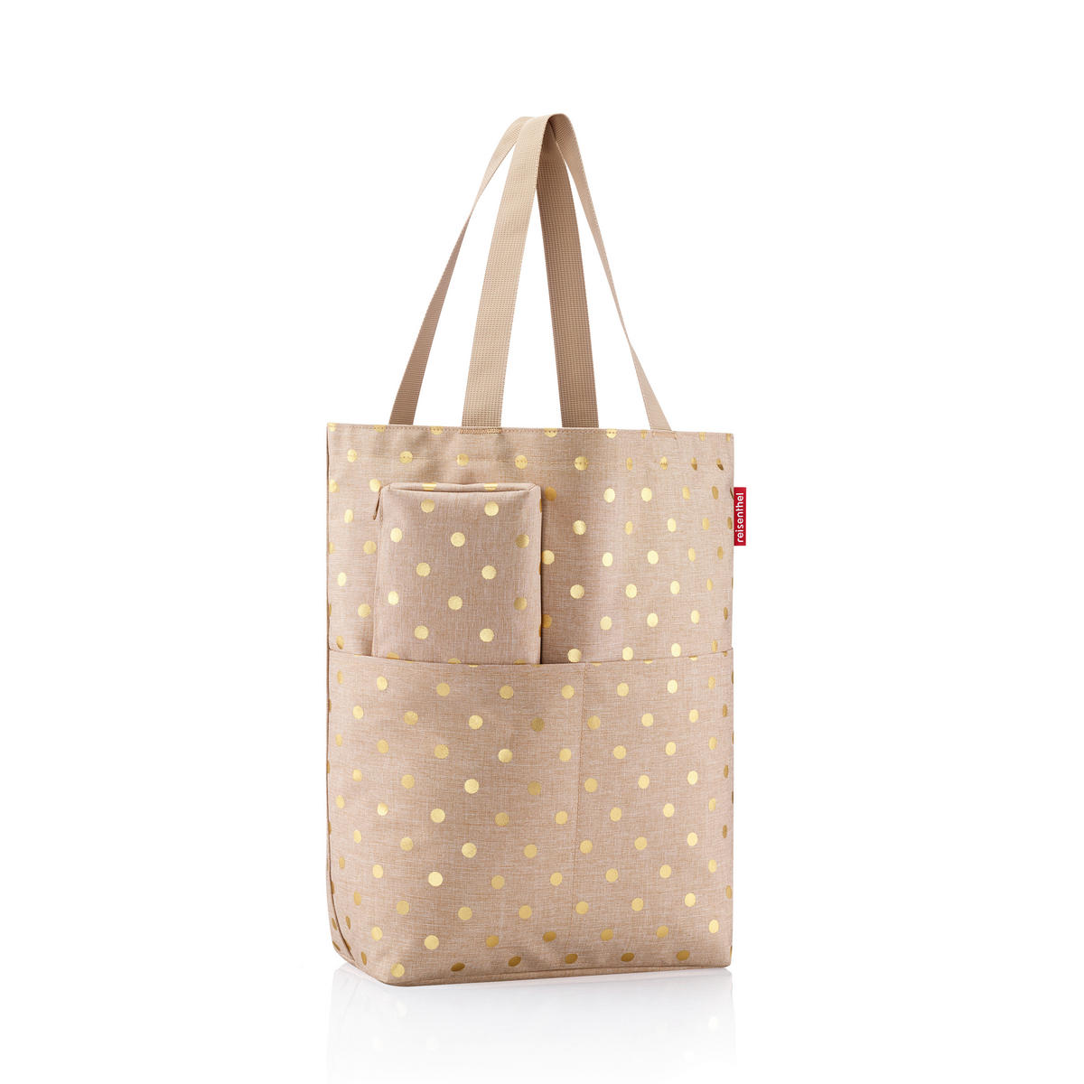 TORBA ZA ČEZ RAMO - zlate barve/bež, Basics, umetna masa/tekstil (47/44/17cm) - Reisenthel