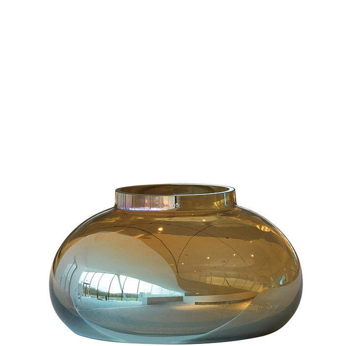VAZA  25/14 cm    staklo  - zlatne boje, Basics, staklo (25/14cm) - Leonardo