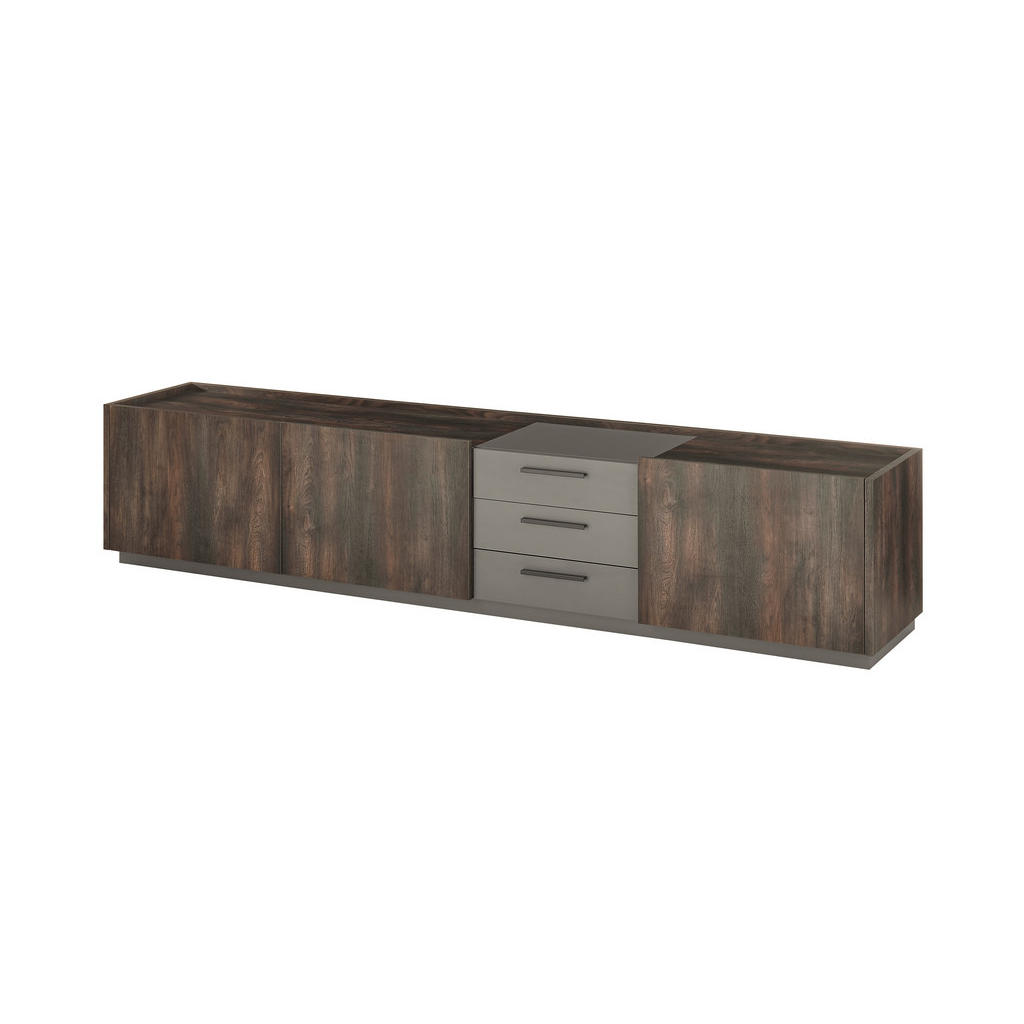 Thumbnail - Mid.you Lowboard, Anthrazit, Eiche, Metall, 3 Fächer, 3 Schubladen, 240x50x45 cm, Typenauswahl, stehend, Wohnzimmer, Woh...