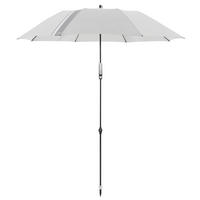 SONNENSCHIRM 156 cm Hellgrau  - Anthrazit/Hellgrau, MODERN, Textil/Metall (156cm) - Doppler