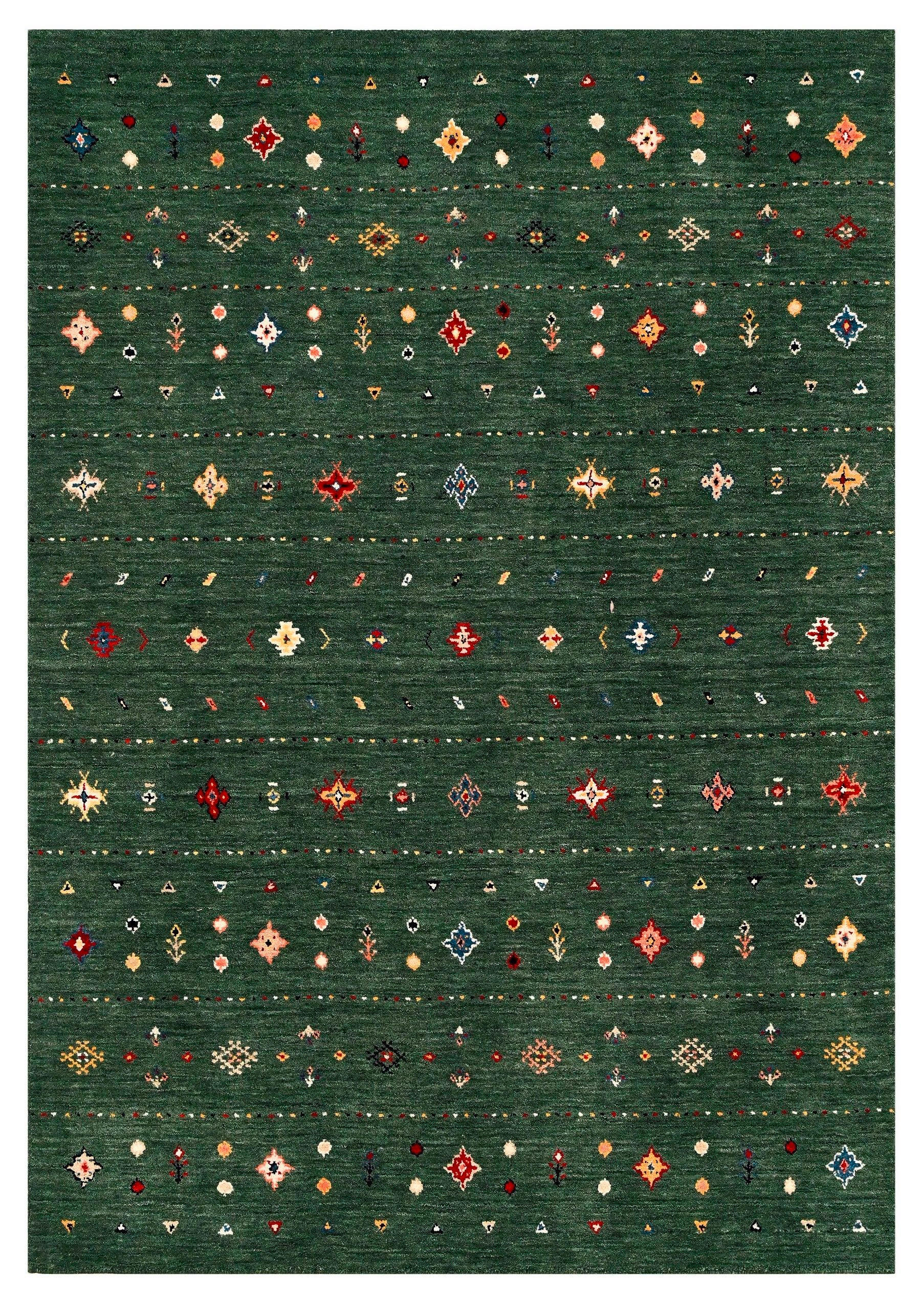 ORIENTTEPPICH 200/300 cm It's not over now Grün  - Grün, LIFESTYLE, Textil (200/300cm) - Cazaris