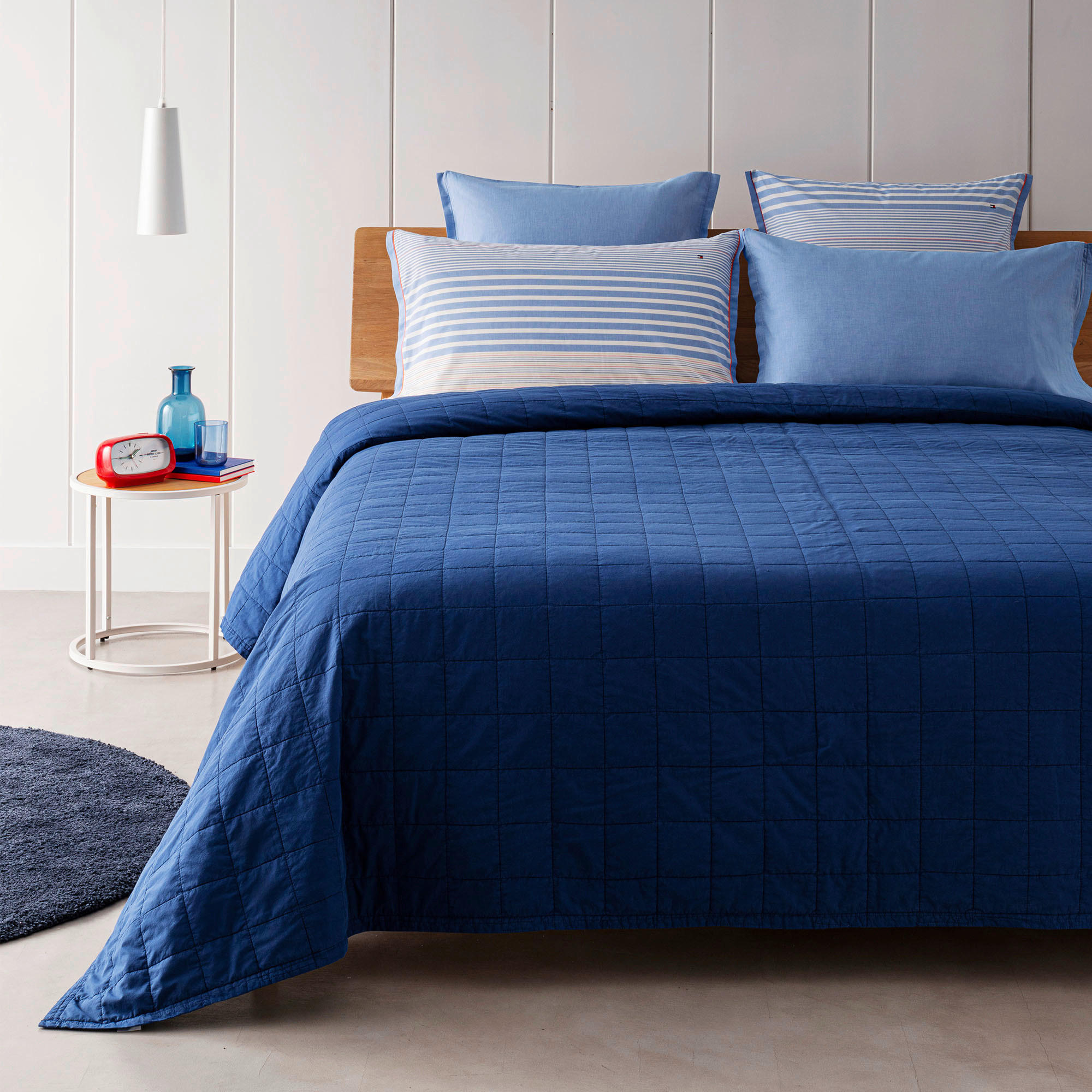 TAGESDECKE - Blau, KONVENTIONELL, Textil (230/250cm) - Tommy Hilfiger