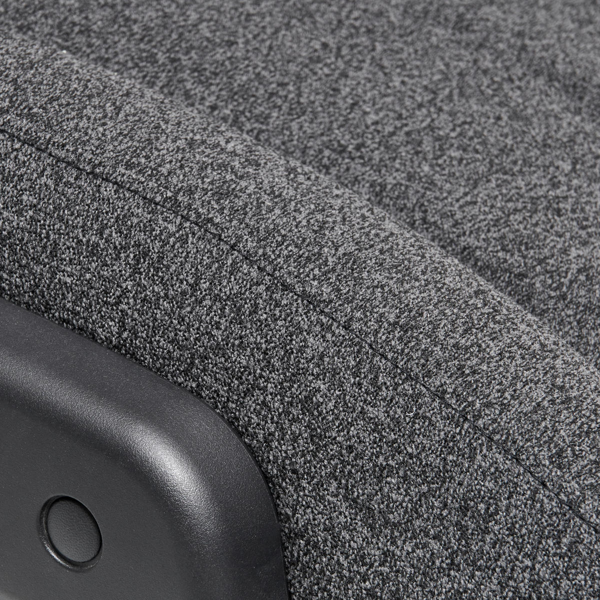 SCAUN DIRECTORIAL  in plasă tensionată negru  - negru, Modern, plastic/textil (80/125-133/75cm) - Livetastic