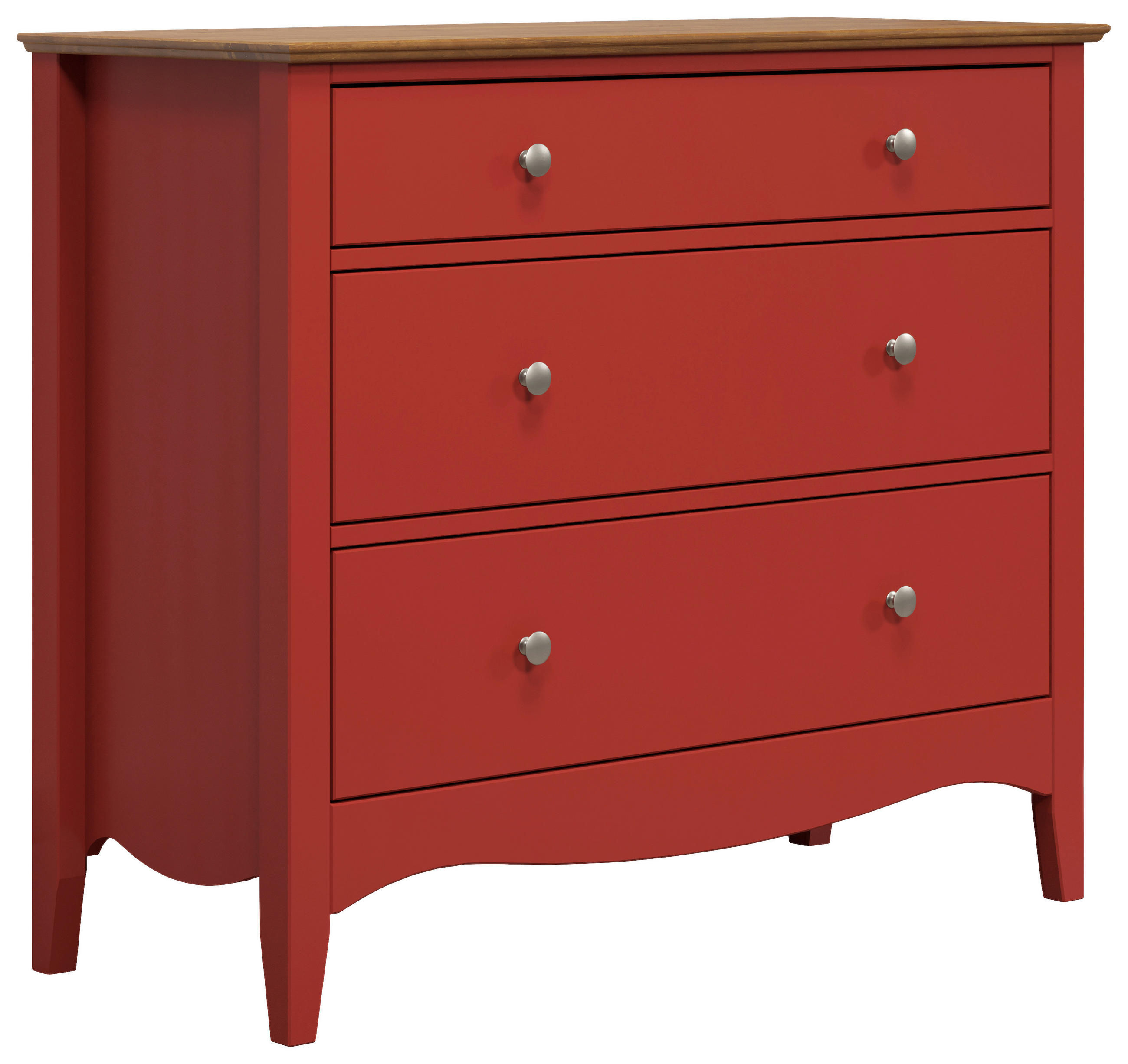 KOMMODE  in  - Rot, LIFESTYLE, Holzwerkstoff (100/86/42cm)