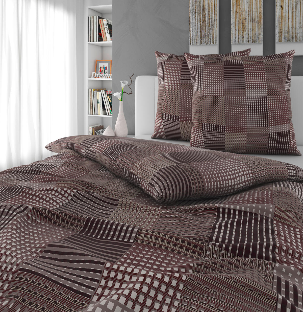 BETTWÄSCHE Flanell 200/200 cm  - Rot, Textil (200/200cm) - Novel