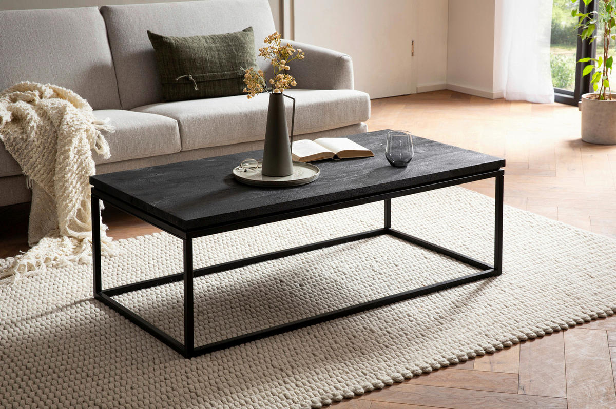 KLUBSKA MIZA, črna  - črna, Design, kovina/les (120/60/40cm) - Livetastic