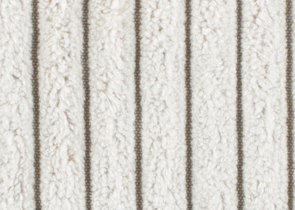 WOHNLANDSCHAFT CHARLES in Cord Creme  - Creme/Schwarz, Design, Holz/Textil (184/354/184cm) - Stylife