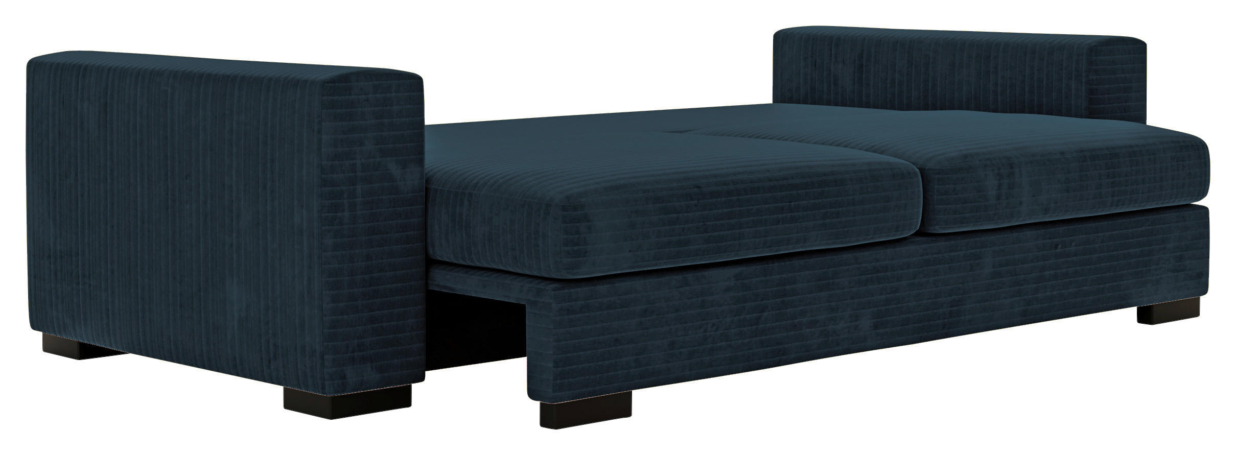 Thumbnail - Carryhome Schlafsofa, Dunkelblau, Textil, 3-Sitzer, Füllung: Schaumstoff, 236x78x114 cm, Liegefunktion, Schlafen auf Sit...