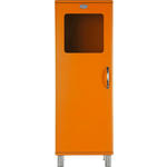 HIGHBOARD Orange  - Orange/Nickelfarben, Design, Glas/Holzwerkstoff (50/143/41cm) - Carryhome