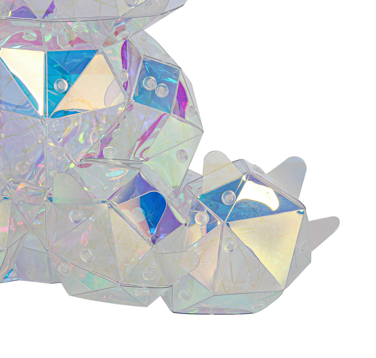 TISCHLEUCHTE - Transparent/Perlmutt, Trend, Kunststoff (21/27/30cm) - Novel