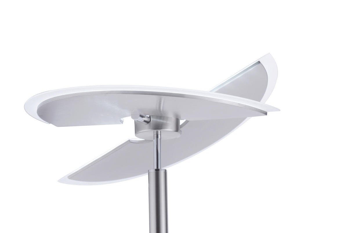 LED-STEHLEUCHTE 68/45,5/200,3 cm    - Silberfarben, Basics, Metall (68/45,5/200,3cm) - Paul Neuhaus