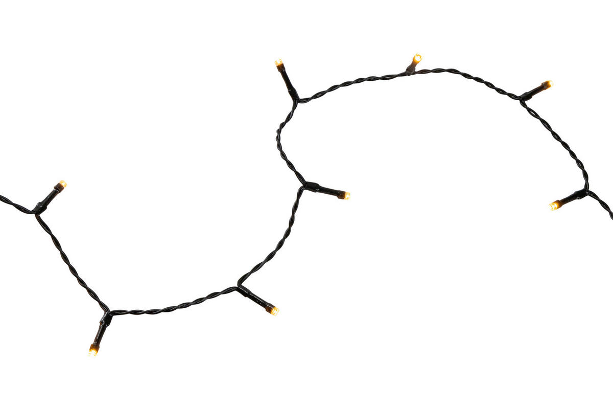LICHTERKETTE 1800 cm  - Schwarz, KONVENTIONELL, Kunststoff (1800cm) - X-Mas