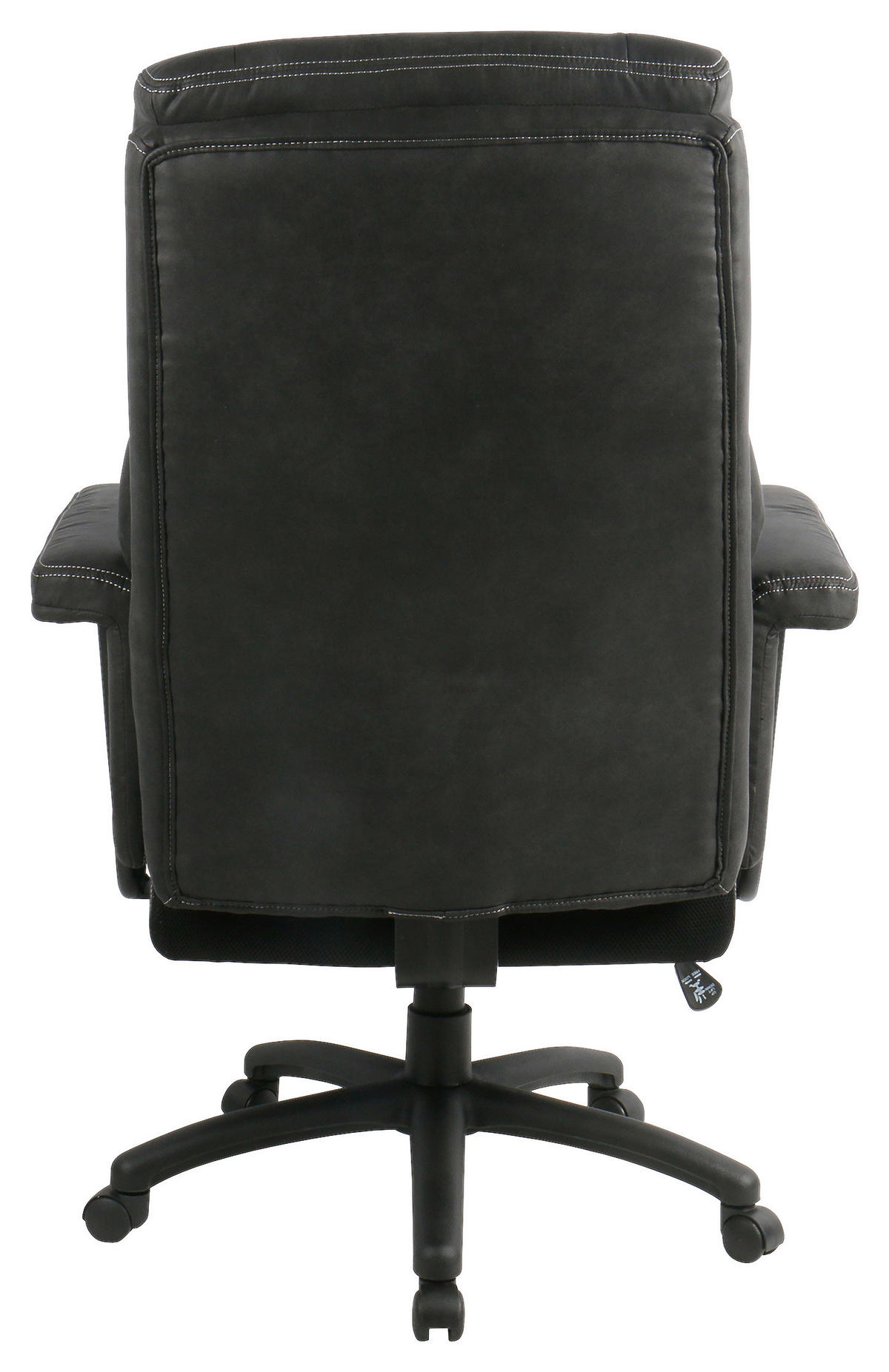 CHEFSESSEL Velours Schwarz  - Schwarz, MODERN, Kunststoff/Textil (84/120-128/85cm) - MID.YOU