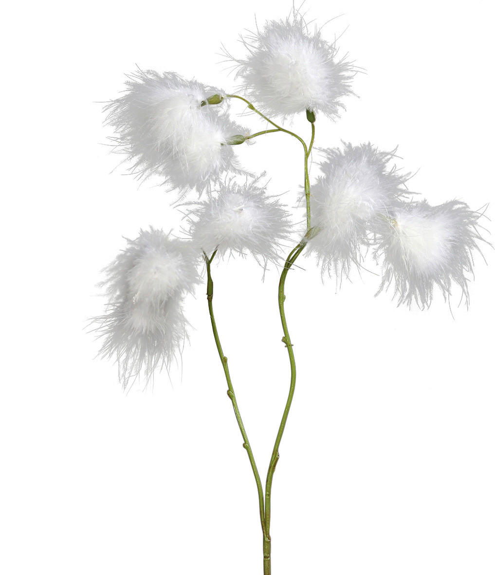 VEŠTAČKI CVET           61 cm   - zelena/krem, Osnovno, plastika (61cm)