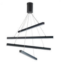 LED-HÄNGELEUCHTE 50/95 cm   - Schwarz, Design, Metall (50/95cm)