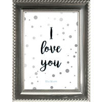 BILDERRAHMEN 17/21,9/1,9 cm  - Silberfarben, Basics, Glas/Metall (17/21,9/1,9cm)