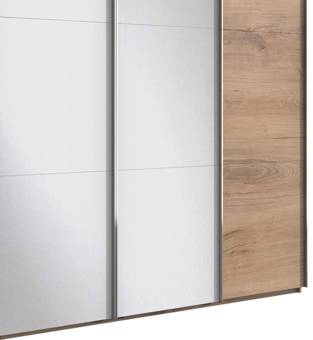 SKRIŇA S POS. DVER. – HOR.VED, farba duba, 350/216/65 cm - farba duba/chrómová, Basics, kov/kompozitné drevo (350/216/65cm) - MID.YOU