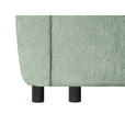 SCHLAFSOFA Chenille Mintgrün  - Schwarz/Mintgrün, KONVENTIONELL, Kunststoff/Textil (161/90/108cm) - Carryhome
