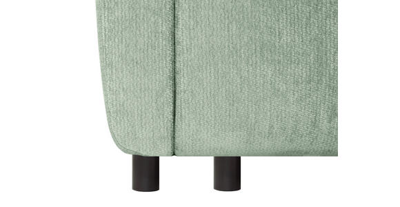 SCHLAFSOFA Chenille Mintgrün  - Schwarz/Mintgrün, KONVENTIONELL, Kunststoff/Textil (161/90/108cm) - Carryhome