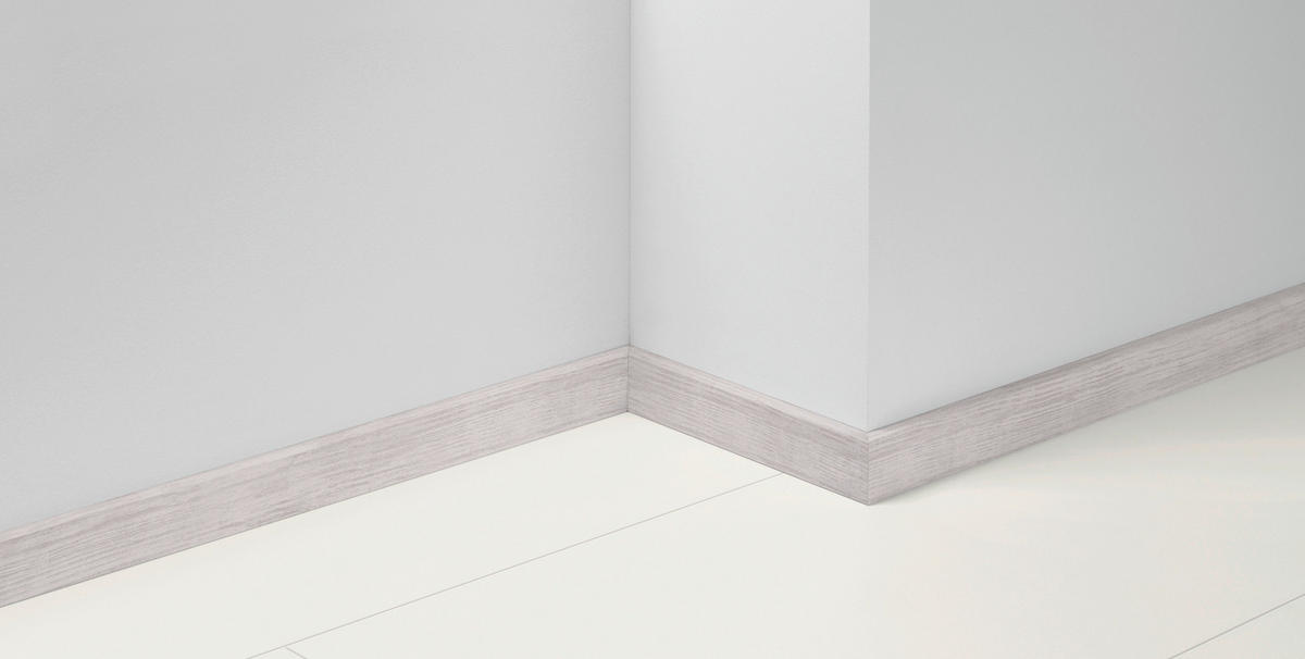 SOCKELLEISTE - Eichefarben/Weiß, Basics, Holz (220/1,6/5,0cm) - Parador