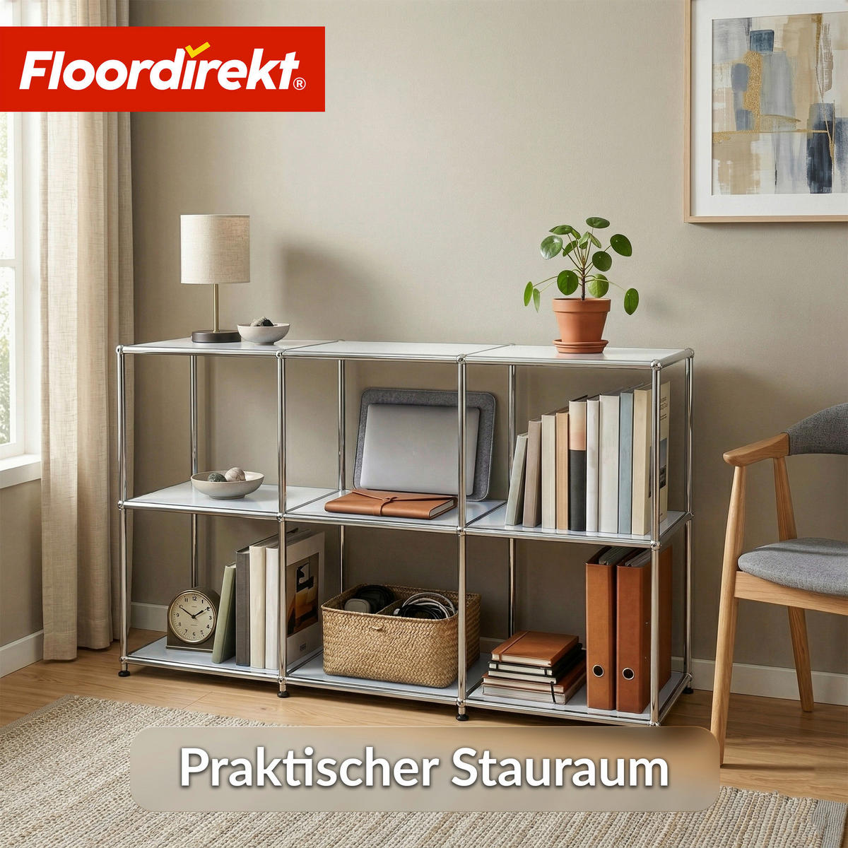 SIDEBOARD Concept Epure MK-018 116/82/40 cm  - Weiß, Basics, Metall (116/82/40cm) - Floordirekt