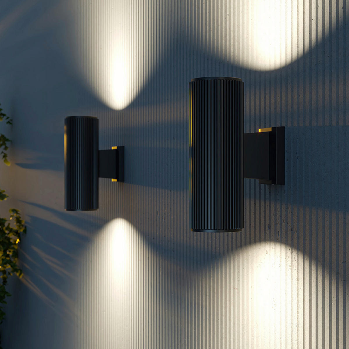 VÄGGLAMPA FÖR UTOMHUS - svart, Trend, metall (16/26/26cm) - MAYTONI