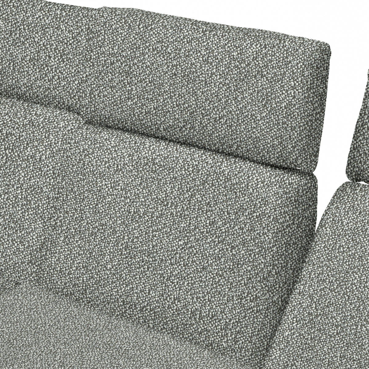 ECKSOFA in Flachgewebe Grau  270/239 cm  - Dunkelgrau/Schwarz, Design, Textil/Metall (270/239cm) - Koinor