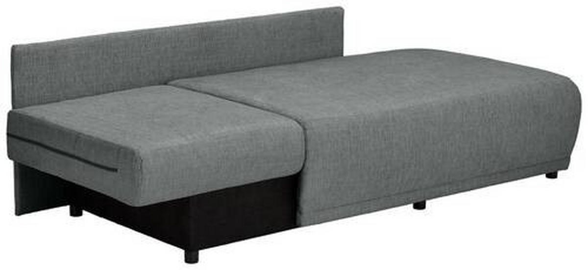 CHAISELONGUE Chenille Grau  - Schwarz/Grau, KONVENTIONELL, Kunststoff/Textil (93/73/171cm) - Carryhome