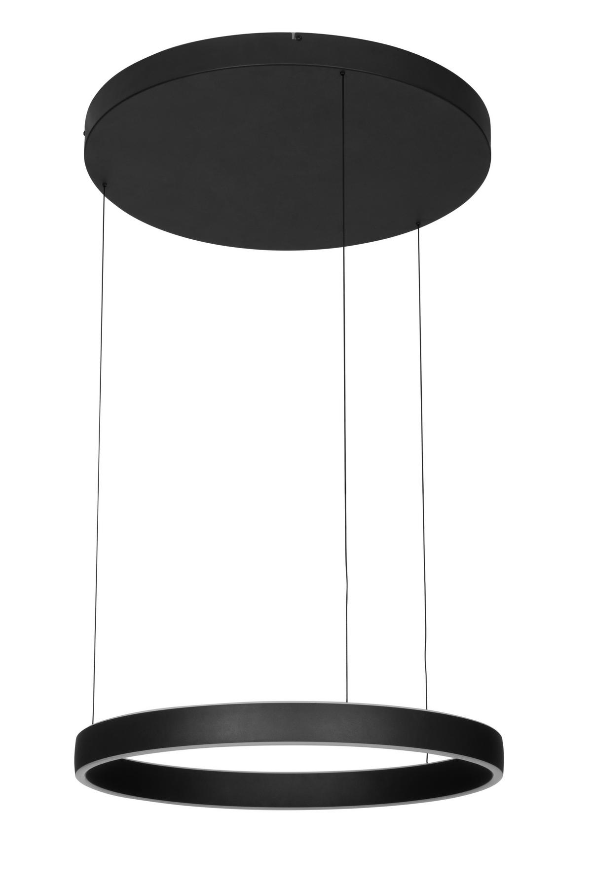 LED-HÄNGLAMPA Kent 60/170 cm  - svart, Design, metall/plast (60/170cm) - Dieter Knoll