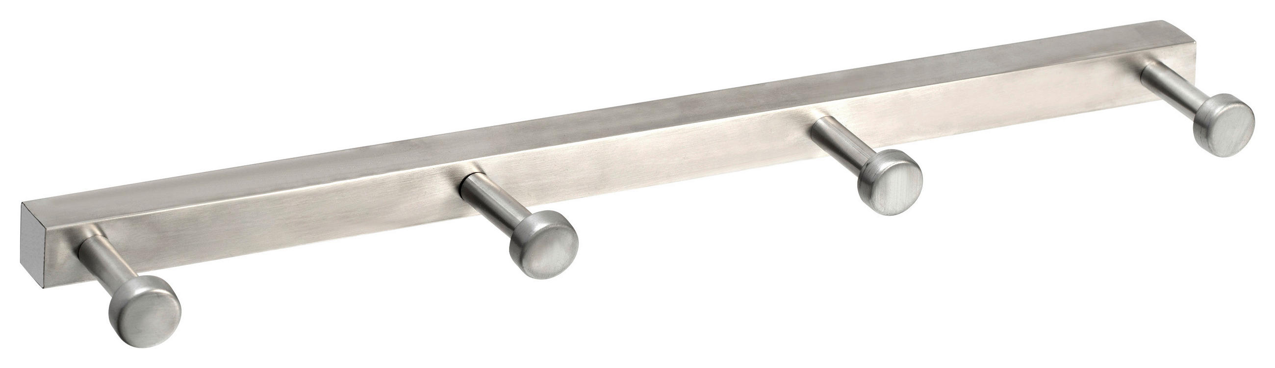 HAKENLEISTE  in Edelstahlfarben  - Edelstahlfarben, Basics, Metall (50/8/2,5cm)