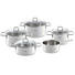 KOCHTOPFSET Edelstahl 5-teilig - Basics, Metall - Fissler