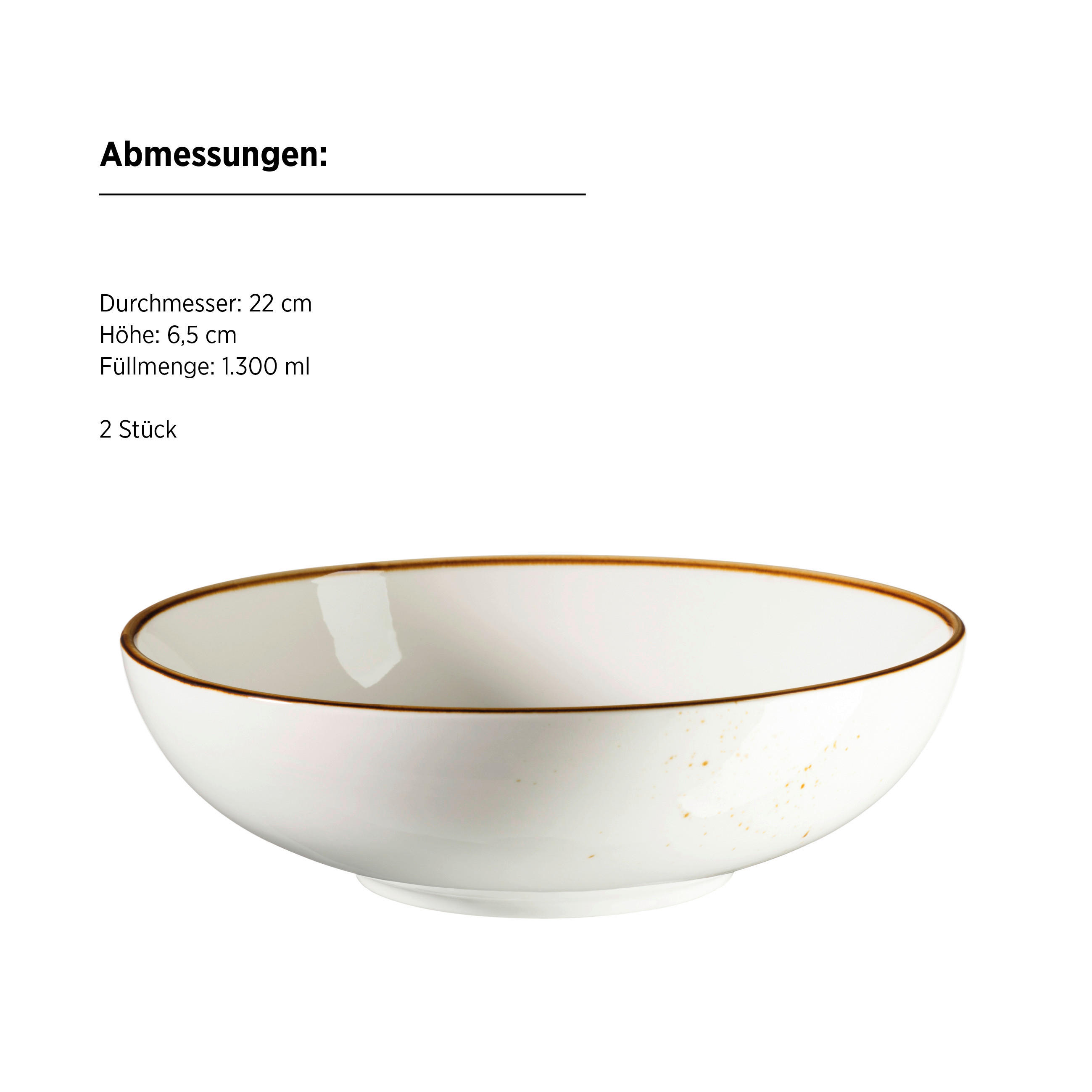 Thumbnail - Mäser Schüssel Pintar, Braun, Beige, Keramik, 2-teilig, rund, 6.5 cm, Essen & Trinken, Geschirr, Schalen & Schüsseln, Sc...