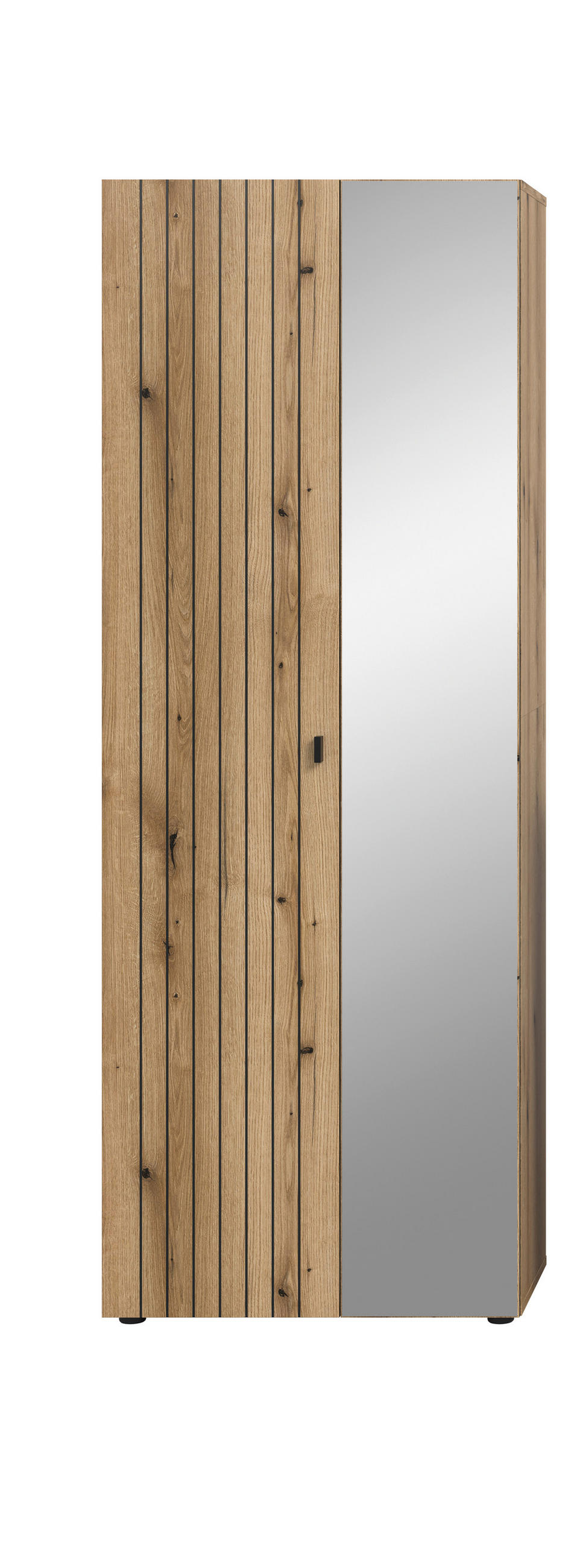 Thumbnail - Mid.you Garderobenschrank, Eiche, Metall, Holzoptik, 5 Fächer, 70x192x37 cm, FSC Mix, Garderobe, Garderobenschränke, Gar...