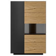 HIGHBOARD 91/141/40 cm  - Wildeiche/Anthrazit, Natur, Holz/Holzwerkstoff (91/141/40cm) - Dieter Knoll