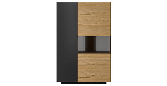 HIGHBOARD 91/141/40 cm  - Wildeiche/Anthrazit, Natur, Holz/Holzwerkstoff (91/141/40cm) - Dieter Knoll